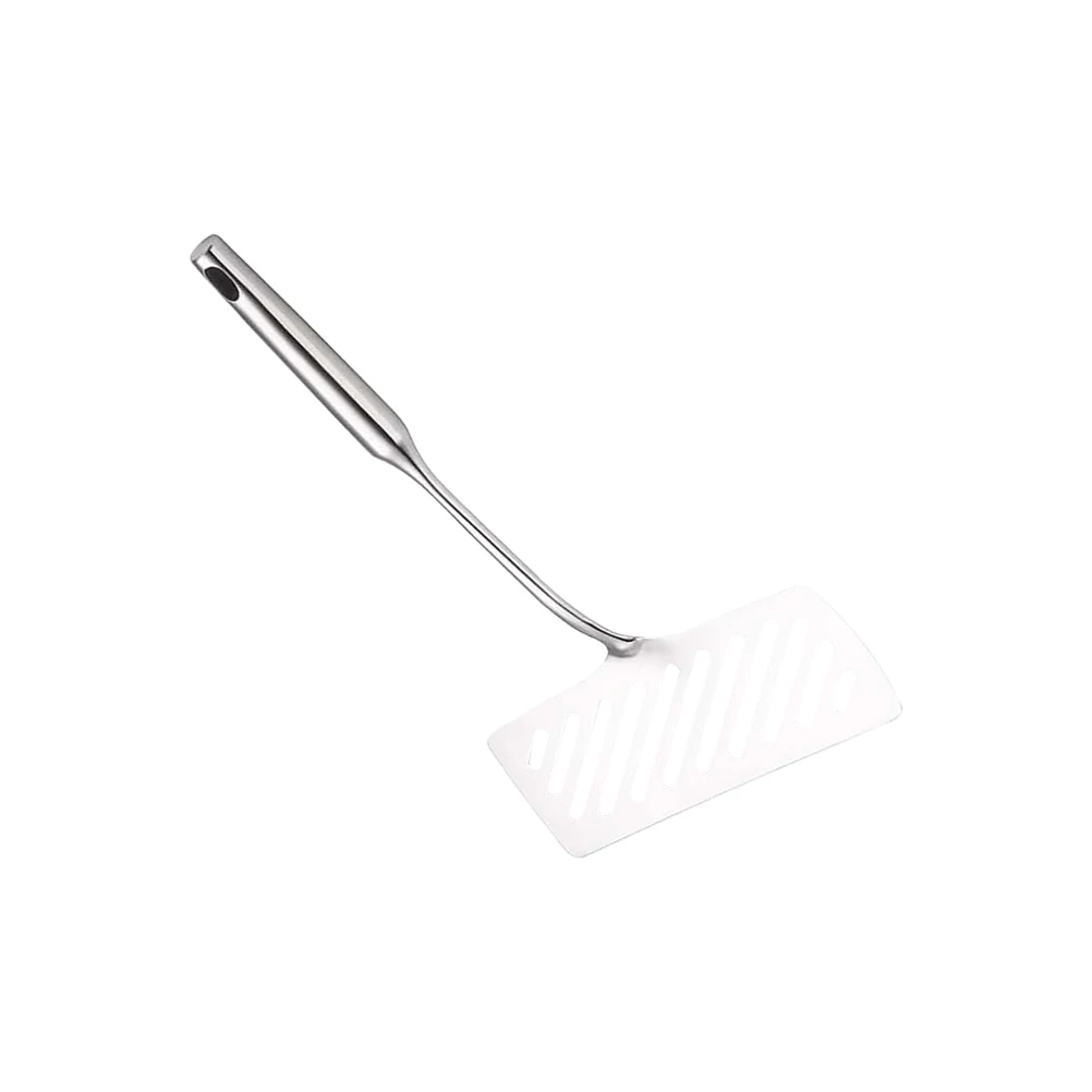 Stainless Steel Fish Shovel Kitchen Supplies Oil Leakage Spatula Hollow Design Thickened Handle Reusable
Stainless Steel Fish Shovel Kitchen Supplies Oil Leakage Spatula Hollow Design Thickened Handle Reusable
