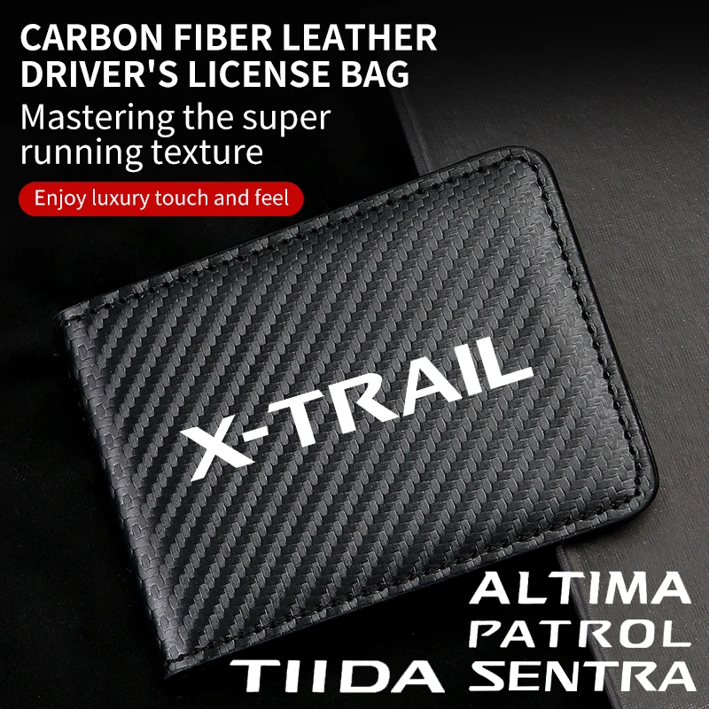 Car Driver License Carbon fiber Man Wallet Bag Credit Card Bag FOR Nissan TEANA NIsmo ROGUE QASHQAI PULSAR PATROL NV200 interior
Car Driver License Carbon fiber Man Wallet Bag Credit Card Bag FOR Nissan TEANA NIsmo ROGUE QASHQAI PULSAR PATROL NV200 interior