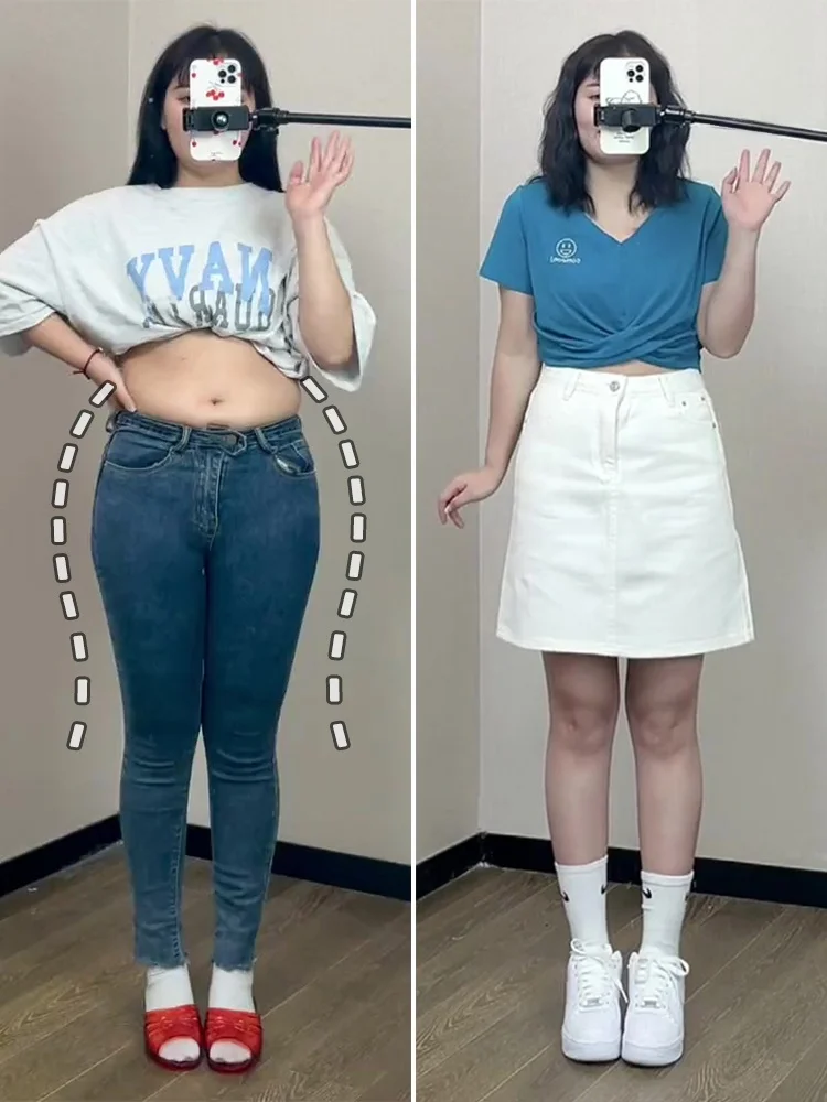 High Waist A-Line Skirt Women's Denim Skirts Belly Covering Slimming Short Skirts Korean Style Breathable Comfortable
High Waist A-Line Skirt Women's Denim Skirts Belly Covering Slimming Short Skirts Korean Style Breathable Comfortable