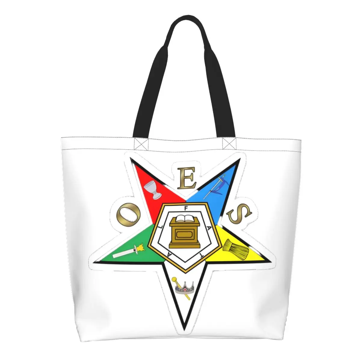 Пользовательские Oes Order Of The Eastern Stars Бакалея Сумка для покупок Холст с принтом Сумка-тоут на плечо Большая вместительная сумка
Пользовательские Oes Order Of The Eastern Stars Бакалея Сумка для покупок Холст с принтом Сумка-тоут на плечо Большая вместительная сумка