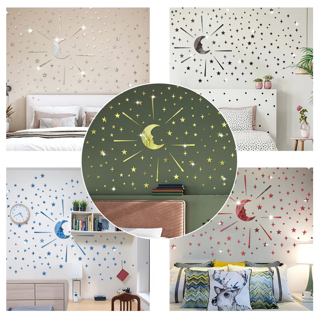 Starry Mirror Wall Sticker Acrylic Home Decoration Sticky Wall Mirror Decoration Mirror Wall Art Room Decor Home Decor 198Pcs
Starry Mirror Wall Sticker Acrylic Home Decoration Sticky Wall Mirror Decoration Mirror Wall Art Room Decor Home Decor 198Pcs