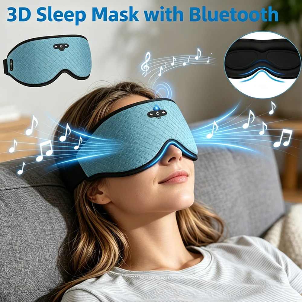 3D Sleep Mask with Bluetooth Headphones, Sleeping Headphones for Side Sleepers, Zero Eye Pressure, Adjustable Sleep Eye Mask
3D Sleep Mask with Bluetooth Headphones, Sleeping Headphones for Side Sleepers, Zero Eye Pressure, Adjustable Sleep Eye Mask