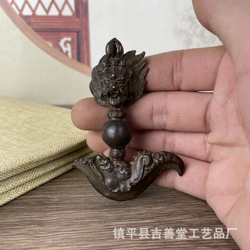 Antique Style Small Dragon Head Vajra Pestle Ornament Retro Decorative Craft Alloy Dragon Head Pestle Ornament
Antique Style Small Dragon Head Vajra Pestle Ornament Retro Decorative Craft Alloy Dragon Head Pestle Ornament