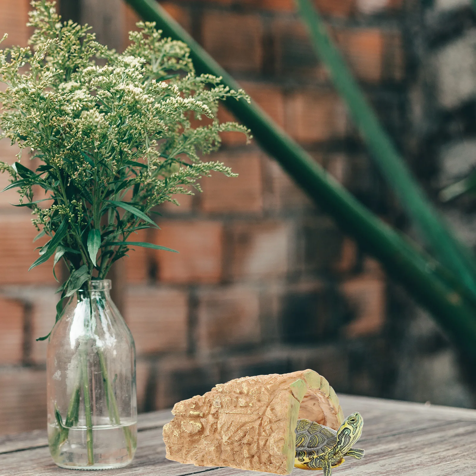 Terrarium Reptile Cave Resin Material Realistic Design Safe for Pets Long Serving Life Easy to Use Turtle Ramp
Terrarium Reptile Cave Resin Material Realistic Design Safe for Pets Long Serving Life Easy to Use Turtle Ramp