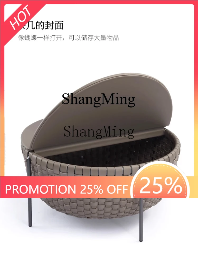 ZYY fashion exquisite coffee table light luxury saddle leather woven round stainless steel storage coffee table
ZYY fashion exquisite coffee table light luxury saddle leather woven round stainless steel storage coffee table