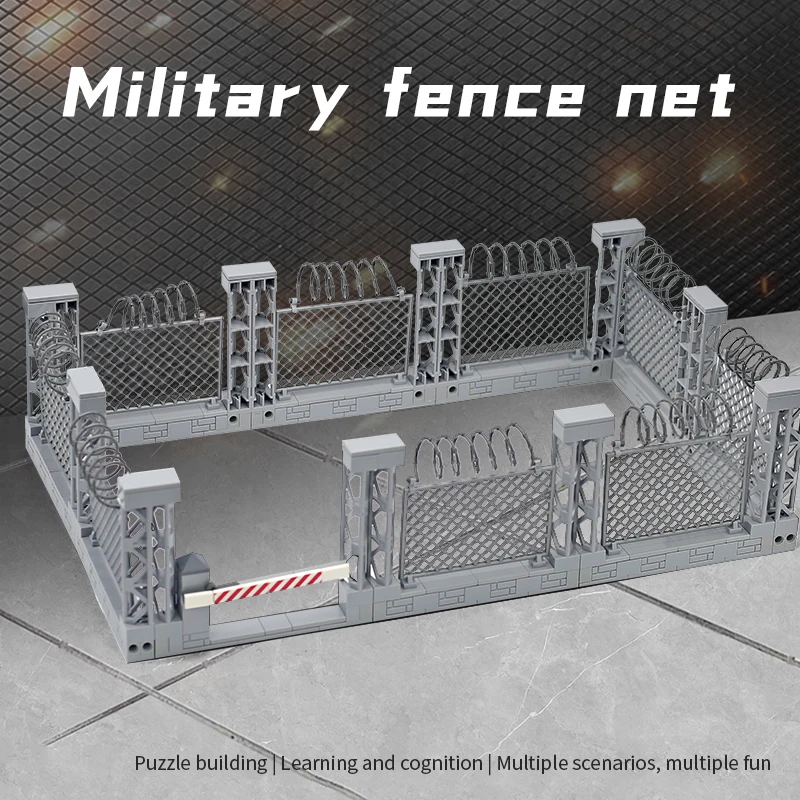 MOC Military Fence Nets Building Blocks Toys DIY Blocks Toys for Boys Compatible Farm Fence Military Fence Gate Bricks Parts
MOC Military Fence Nets Building Blocks Toys DIY Blocks Toys for Boys Compatible Farm Fence Military Fence Gate Bricks Parts