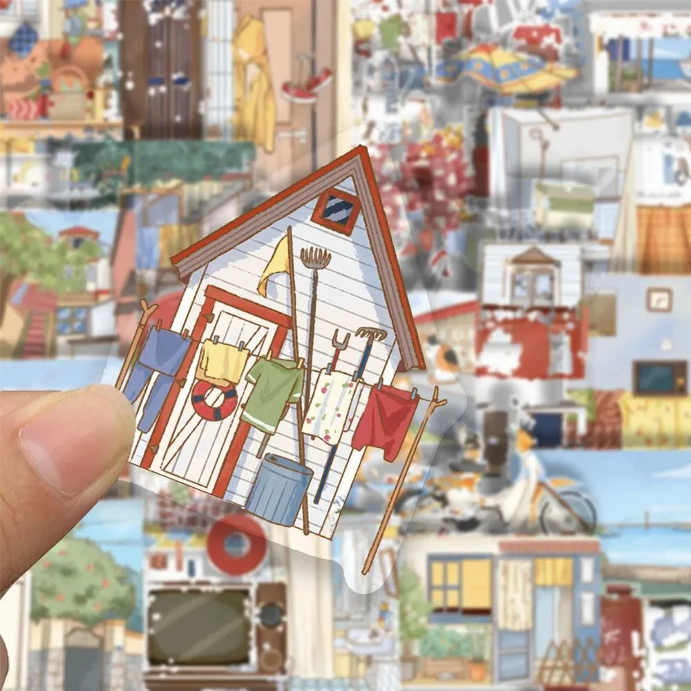 10/30/50pcs Retro INS Style Alley Home Transparent Edge Stickers Aesthetic Decorative Water Cups Phone Waterproof Kid Decals Toy 
10/30/50pcs Retro INS Style Alley Home Transparent Edge Stickers Aesthetic Decorative Water Cups Phone Waterproof Kid Decals Toy