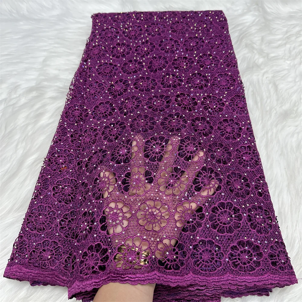Luxury French Lace Fabrics Swiss Voile Lace African Guipure Lace Fabric Water Soluble Embroidered Fabric For Wedding Party Dress
Luxury French Lace Fabrics Swiss Voile Lace African Guipure Lace Fabric Water Soluble Embroidered Fabric For Wedding Party Dress