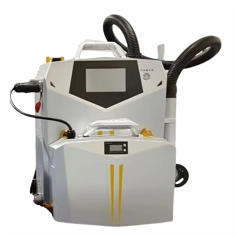 New 200W/300W Pulse Laser Cleaning Machine Backpack Battery Laser Cleaner Weld for Paint Car Removal Wood Metal Stainless Steel
New 200W/300W Pulse Laser Cleaning Machine Backpack Battery Laser Cleaner Weld for Paint Car Removal Wood Metal Stainless Steel