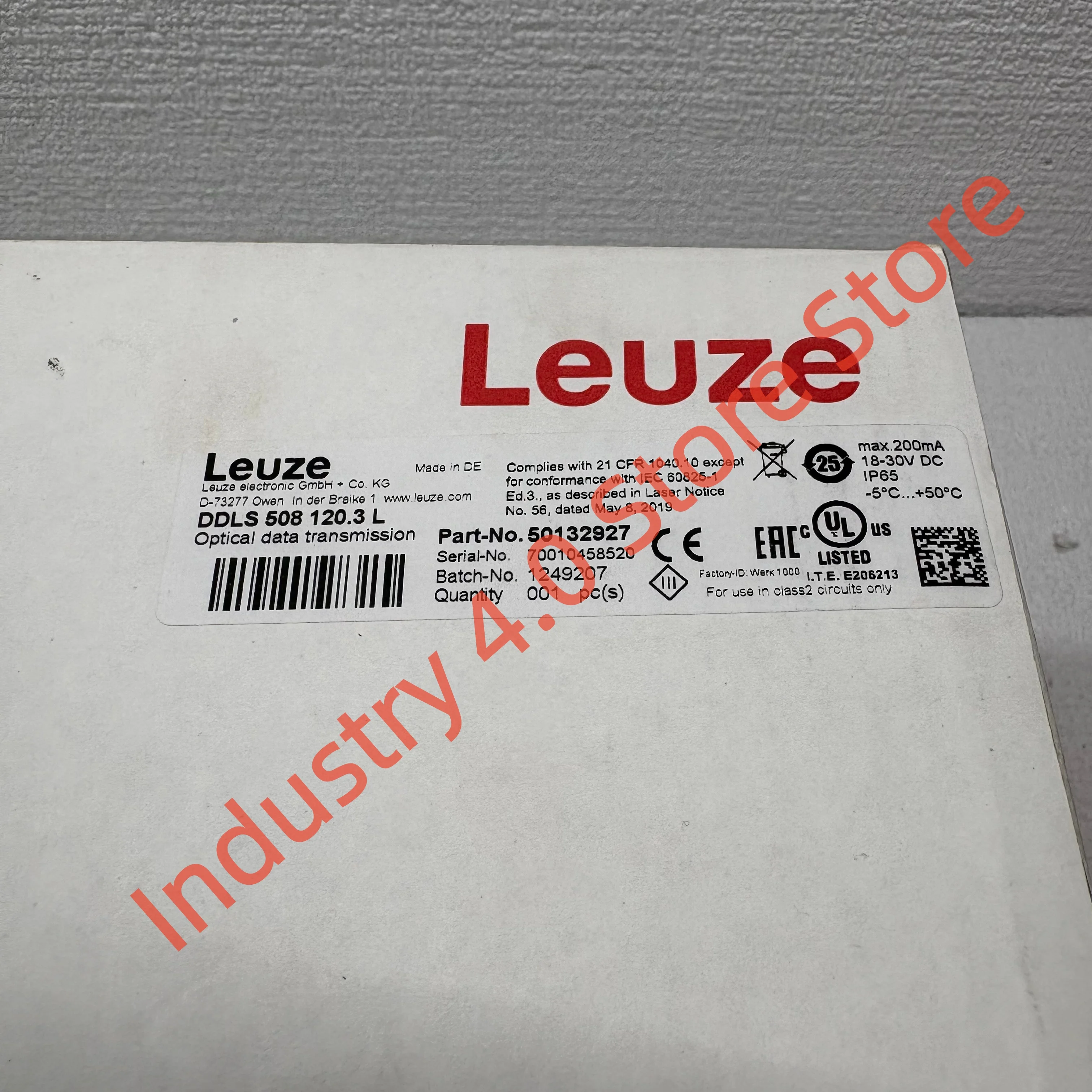 DDLS 508 120.3 L(50132927) Оптический передатчик данных, новый, оригинальный
DDLS 508 120.3 L(50132927) Оптический передатчик данных, новый, оригинальный