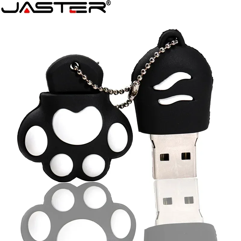 JASTER Cute Cartoon Cat Paw USB 2.0 Flash Drive 128GB High Speed Pen Drive 64GB Memory Stick Free Keychain Business Gift U disk
JASTER Cute Cartoon Cat Paw USB 2.0 Flash Drive 128GB High Speed Pen Drive 64GB Memory Stick Free Keychain Business Gift U disk