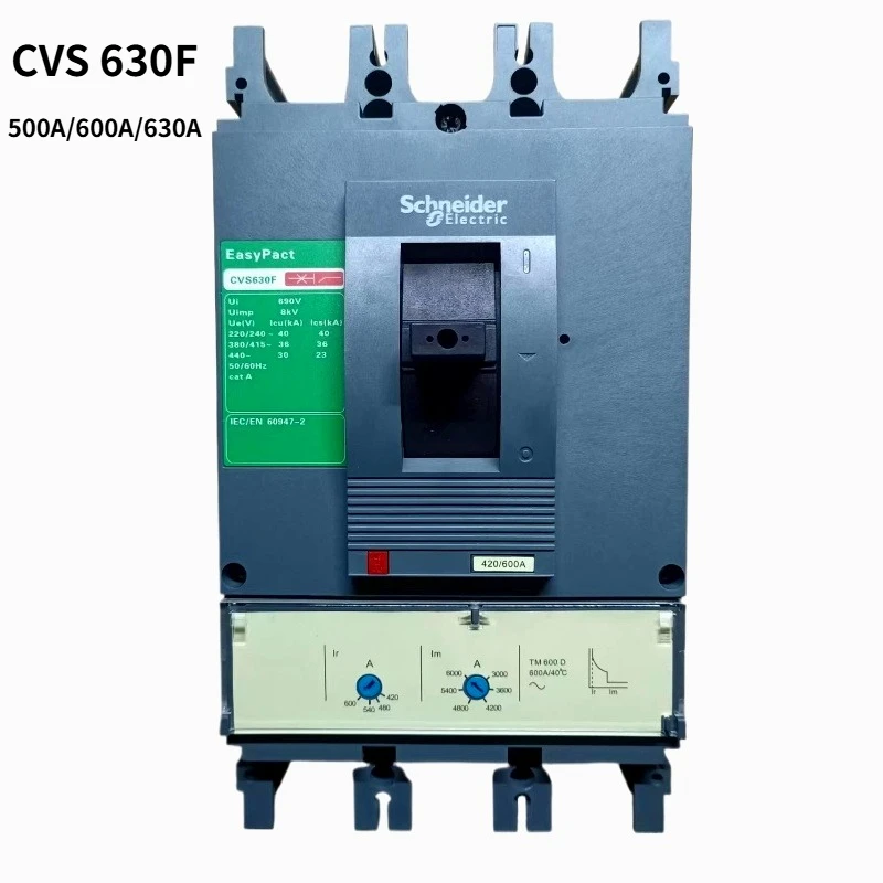 Schneider Electric CVS 630F 3P Fixed Molded Case Circuit Breaker 36KA Smart Home
Schneider Electric CVS 630F 3P Fixed Molded Case Circuit Breaker 36KA Smart Home