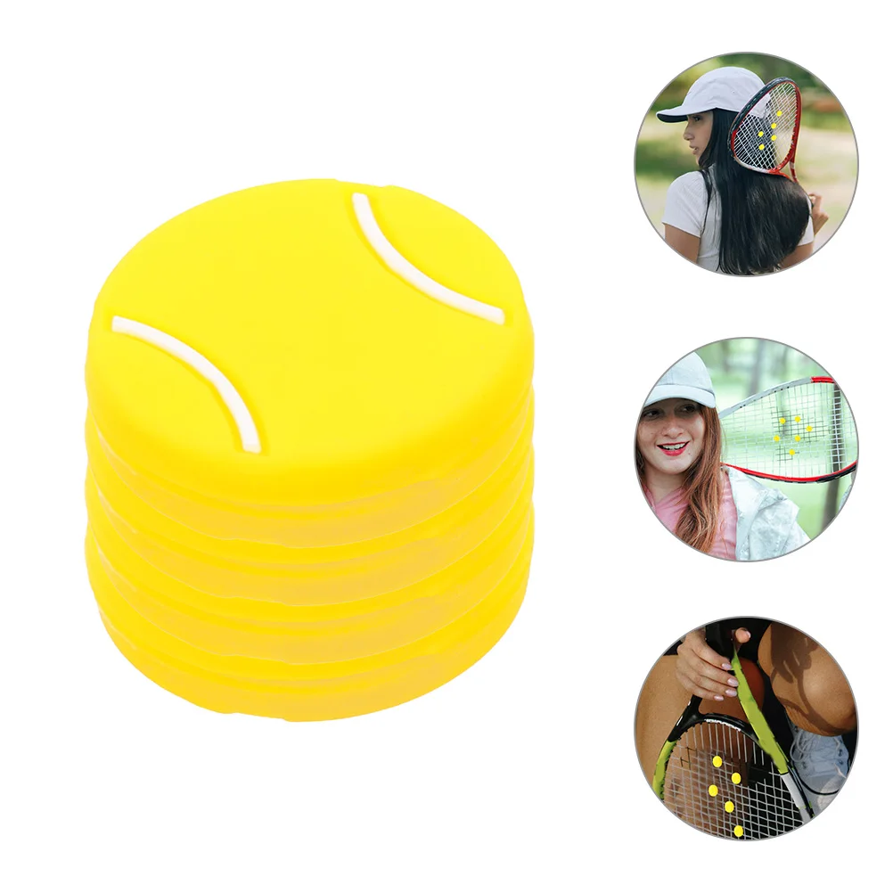 4pcs Tennis Racket Vibration Dampeners Silicone Yellow Damper for Rackets Tennis Accessories Practical Gift
4pcs Tennis Racket Vibration Dampeners Silicone Yellow Damper for Rackets Tennis Accessories Practical Gift