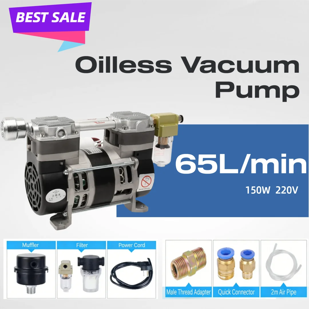 YC-65 Oil-Free Vacuum Pump | 65L/min 220V High-Power Lab Pump
YC-65 Oil-Free Vacuum Pump | 65L/min 220V High-Power Lab Pump