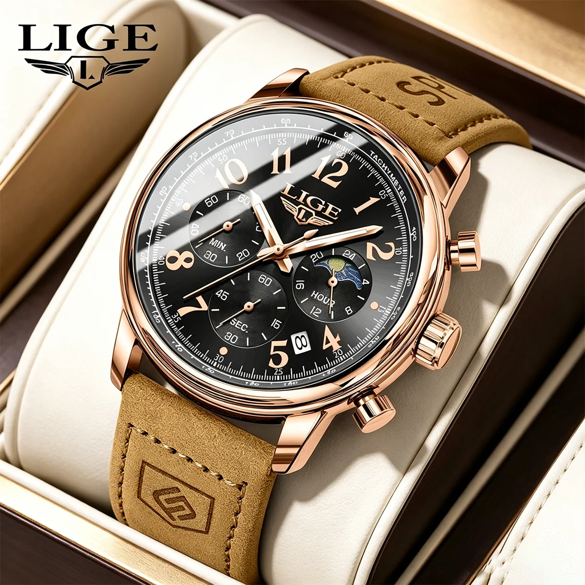 LIGE New Sports Watch for Man Leather Business Waterproof Luminous Chronograph Date Men's Luxury Watches Quartz Men Clock Reloj
LIGE New Sports Watch for Man Leather Business Waterproof Luminous Chronograph Date Men's Luxury Watches Quartz Men Clock Reloj