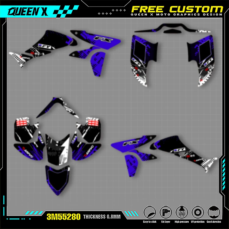 Queen X MOTOR Customize Motorcycle Graphics Decals Stickers Kits For Honda 2005 2006 2007 2008 2009 2010 2011-2014 TRX450 004
Queen X MOTOR Customize Motorcycle Graphics Decals Stickers Kits For Honda 2005 2006 2007 2008 2009 2010 2011-2014 TRX450 004