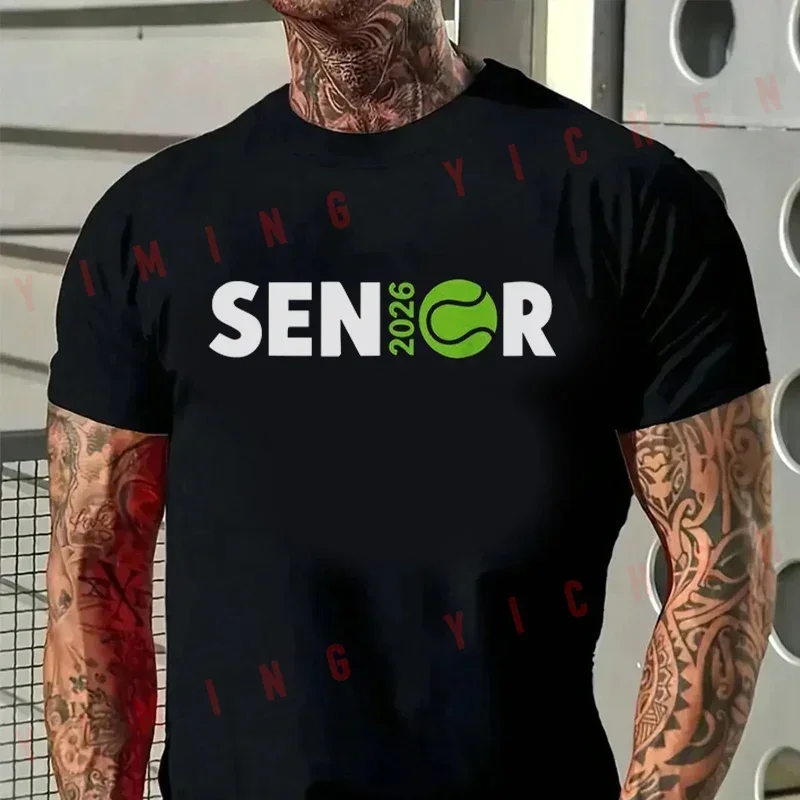 Class Of 2026 Senior Tennis Graduate Print Motorcycle Men's T-shirt Summer Cotton Short Sleeve Round Neck Tops
Class Of 2026 Senior Tennis Graduate Print Motorcycle Men's T-shirt Summer Cotton Short Sleeve Round Neck Tops