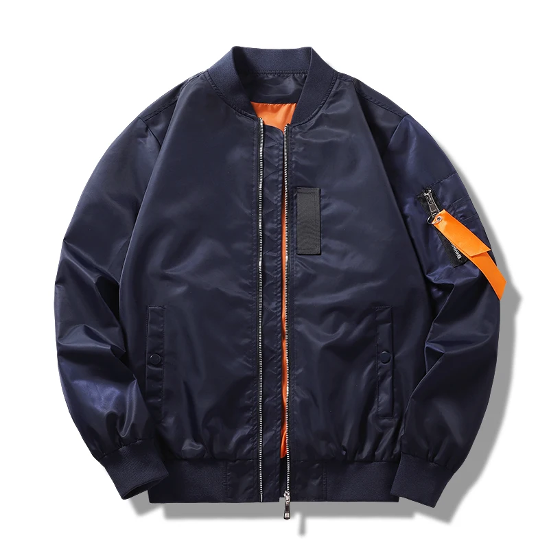 Men Casual Solid Color Zipper Pilot Jacket New Slim Fit Male Coats New Pilot Air Men Bomber Jacket Mens Military Bomber Jackets
Men Casual Solid Color Zipper Pilot Jacket New Slim Fit Male Coats New Pilot Air Men Bomber Jacket Mens Military Bomber Jackets