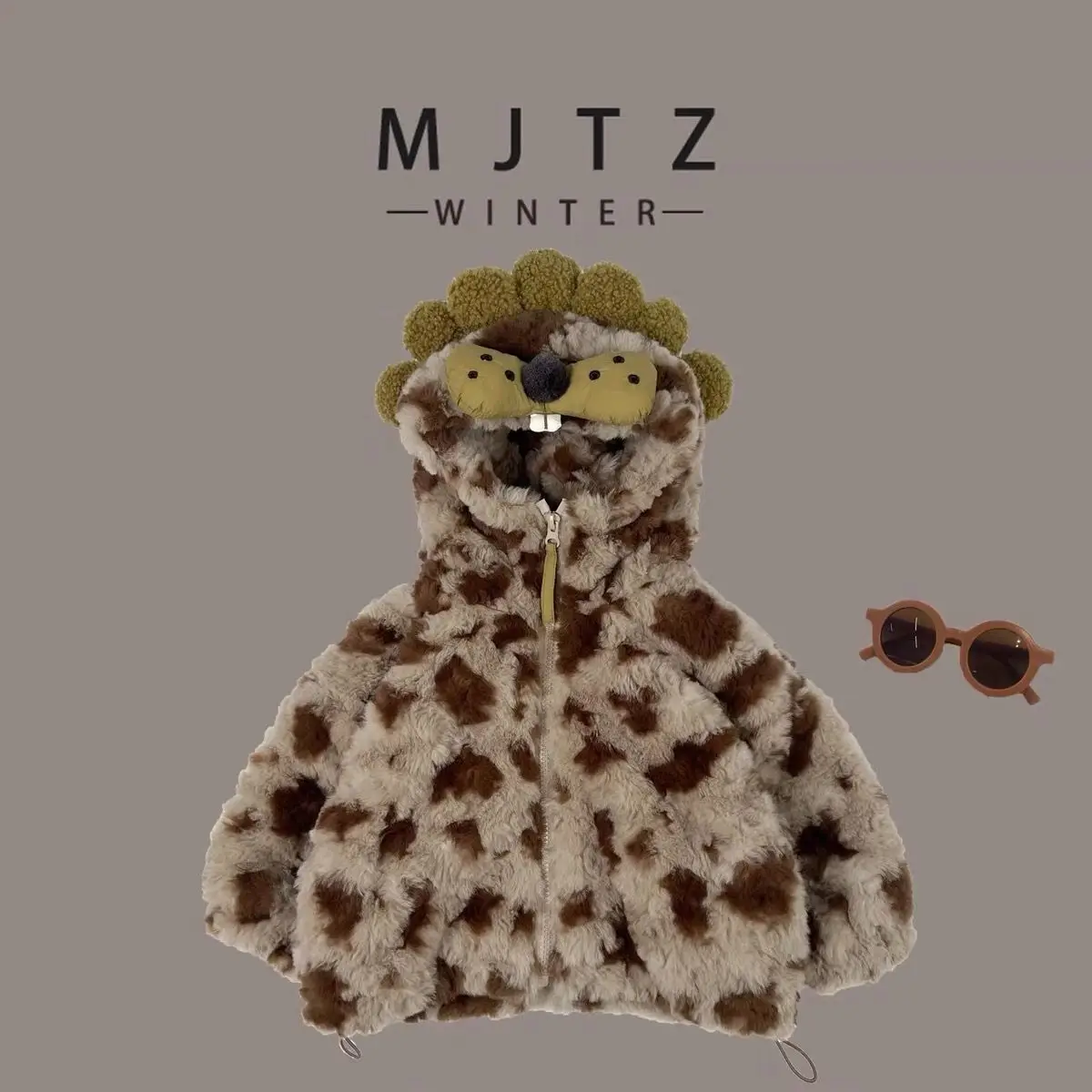 Winter Coat Childent Faux Fur Cute Cartoon Leopard print Coat Thicken Warm Hooded Jacket Cotton Boys Girls Casual Outwear 2-8 Y
Winter Coat Childent Faux Fur Cute Cartoon Leopard print Coat Thicken Warm Hooded Jacket Cotton Boys Girls Casual Outwear 2-8 Y