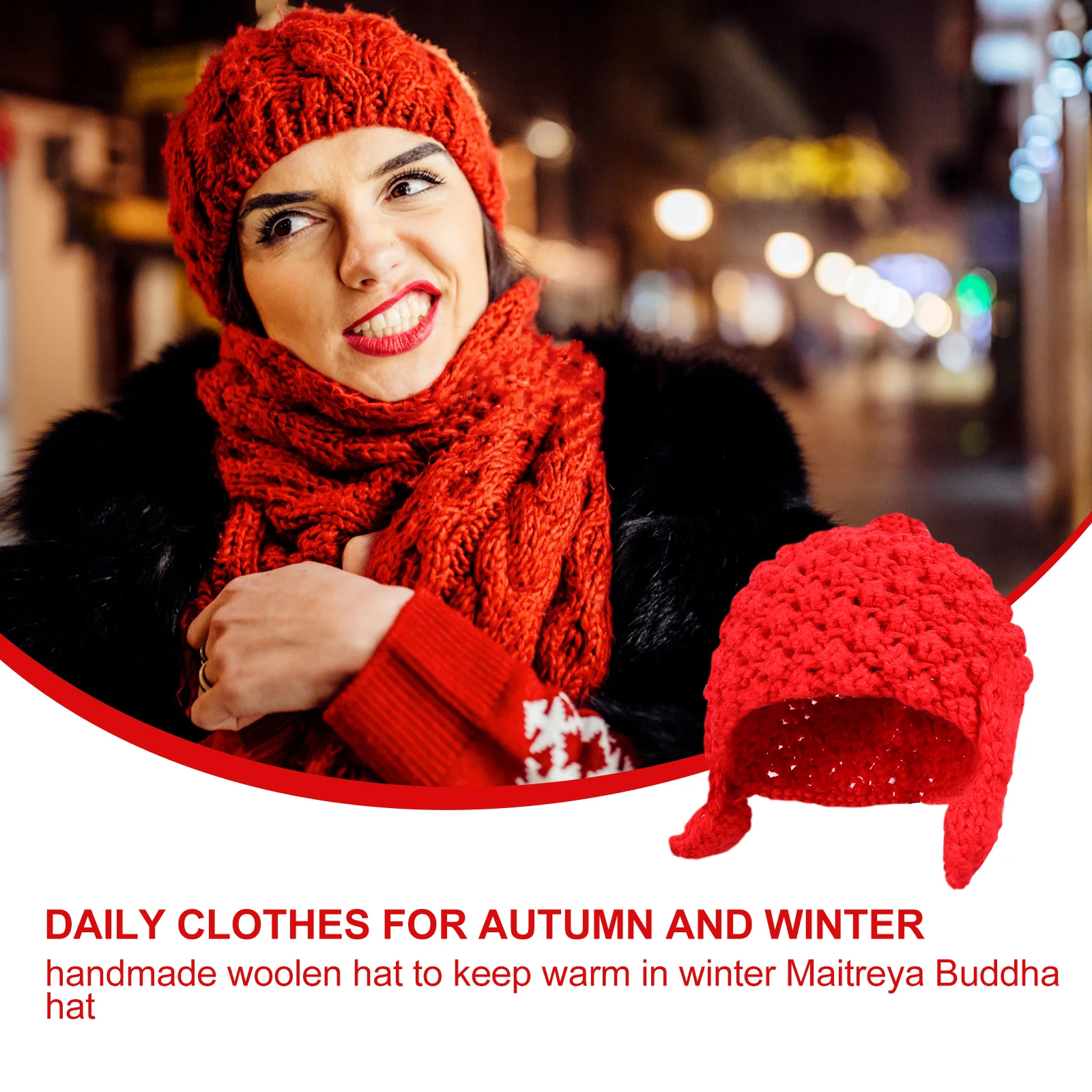 Maitreya Woolen Hat for Woman Warm Winter Yarn Knitted Stretch Beanie Soft Texture Riding Style Suitable Family Gatherings
Maitreya Woolen Hat for Woman Warm Winter Yarn Knitted Stretch Beanie Soft Texture Riding Style Suitable Family Gatherings