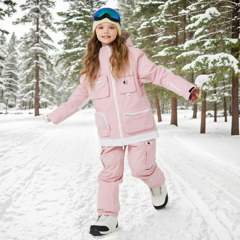 New Windproof Waterproof Snow Clothes Set Boys Windproof Warm Breathable Ski Suit Girls Winter Outdoor Sports Wear Jacket Pants
New Windproof Waterproof Snow Clothes Set Boys Windproof Warm Breathable Ski Suit Girls Winter Outdoor Sports Wear Jacket Pants