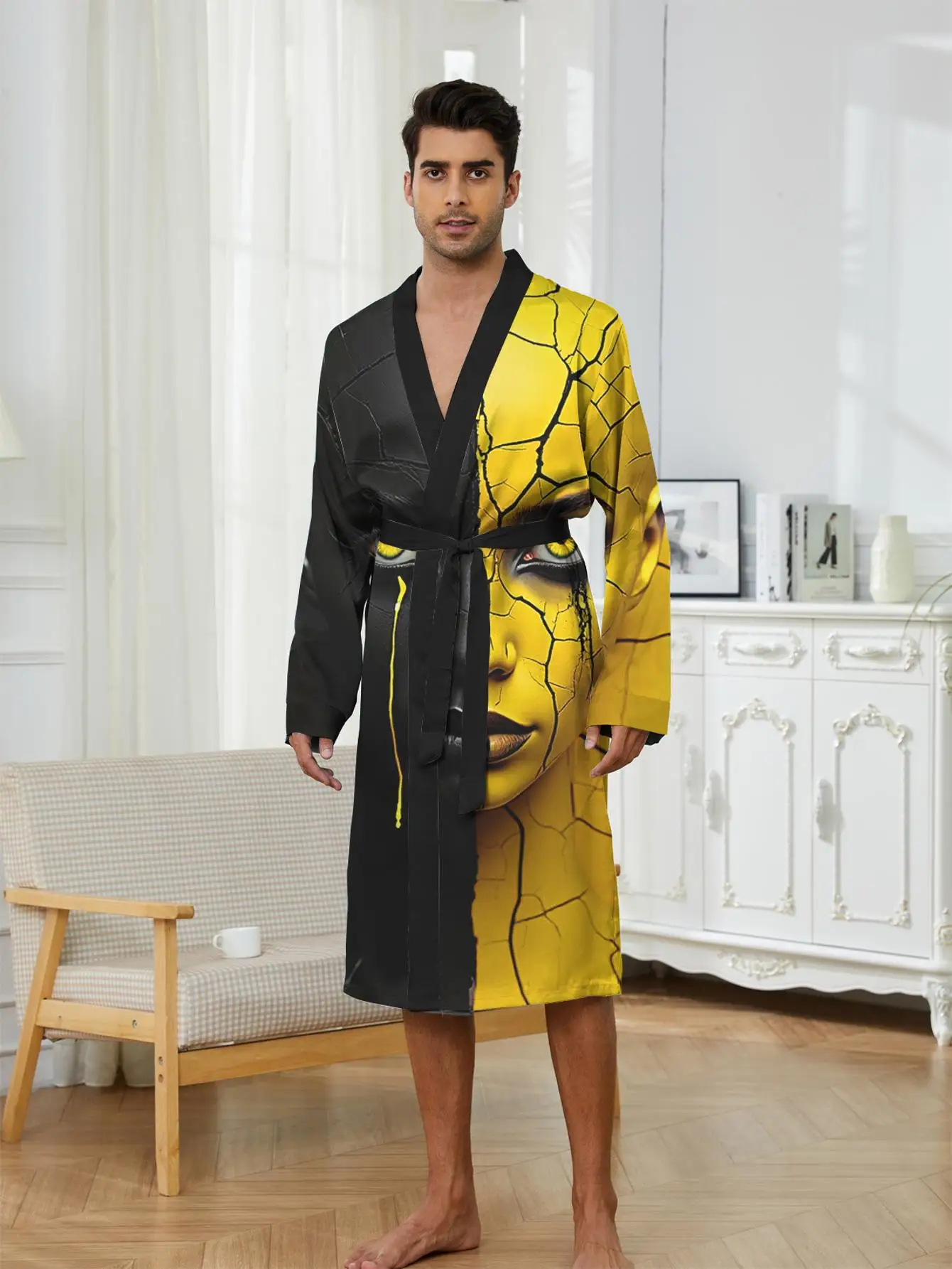 1pc Men's Robes 2026 Spring/Summer Long Nightgown Graphic Polyester Robe Sleepwear 3D Printed Dressing Gown Shower Robe
1pc Men's Robes 2026 Spring/Summer Long Nightgown Graphic Polyester Robe Sleepwear 3D Printed Dressing Gown Shower Robe
