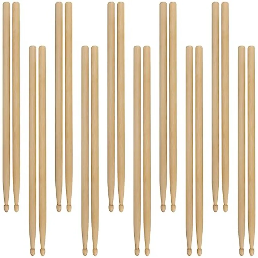MUKL48 Pieces 24 Pairs 5A Drumsticks Wood Tip Maple Wooden Drum Sticks for Drum Set Percussion Accessories in Black/White for D
MUKL48 Pieces 24 Pairs 5A Drumsticks Wood Tip Maple Wooden Drum Sticks for Drum Set Percussion Accessories in Black/White for D