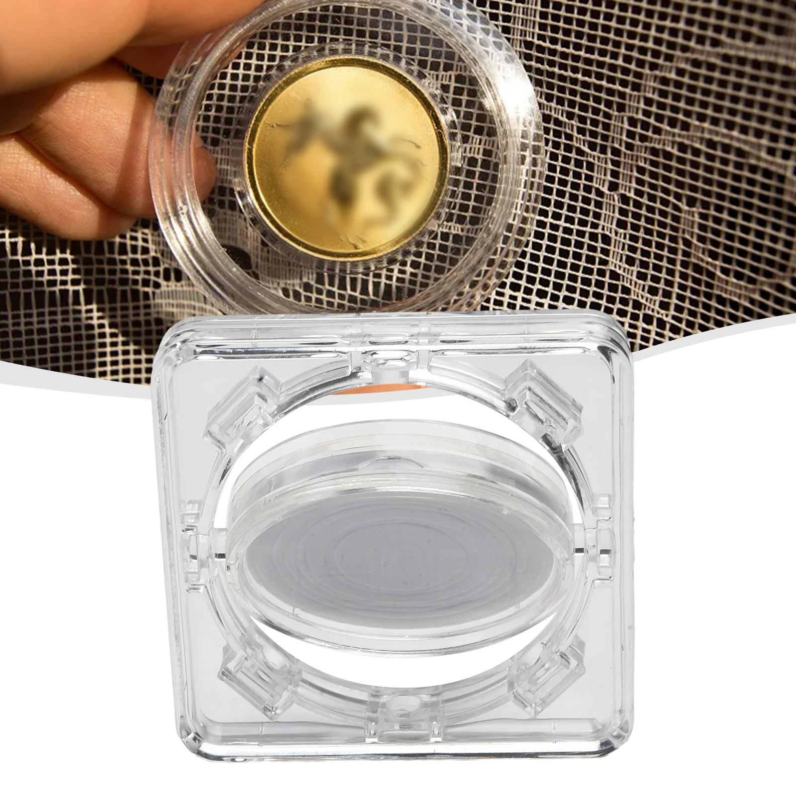 1/5PCS Acrylic Coin Display Case Protection Box Commemorative Medal Box Jewelry Bracelet Display Stand For 40mm Diameter Coins
1/5PCS Acrylic Coin Display Case Protection Box Commemorative Medal Box Jewelry Bracelet Display Stand For 40mm Diameter Coins