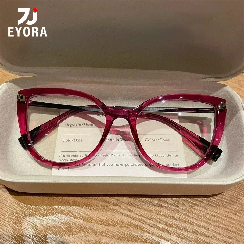 EYORA Fashion Cat Eye Reading Glasses Women Anti Blue Light or Photochromic Myopia Eyeglasses Progressive Prescription Eyewear
EYORA Fashion Cat Eye Reading Glasses Women Anti Blue Light or Photochromic Myopia Eyeglasses Progressive Prescription Eyewear