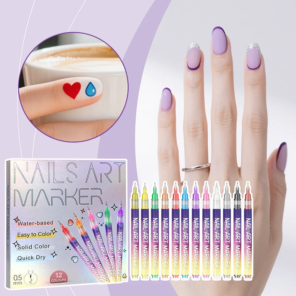 12 шт., набор ручек для рисования ногтей, профессиональные кисти для рисования УФ-гелем, инструмент для дизайна ногтей для французских советов для дизайна ногтей
12 шт., набор ручек для рисования ногтей, профессиональные кисти для рисования УФ-гелем, инструмент для дизайна ногтей для французских советов для дизайна ногтей