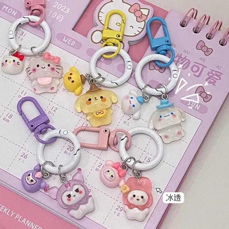 Sanrio Keychain Cartoon Figure Kawaii My Melody Kuromi Cinnamoroll Lucency Keyring Pendant Student Backpack Accessories Gifts
Sanrio Keychain Cartoon Figure Kawaii My Melody Kuromi Cinnamoroll Lucency Keyring Pendant Student Backpack Accessories Gifts