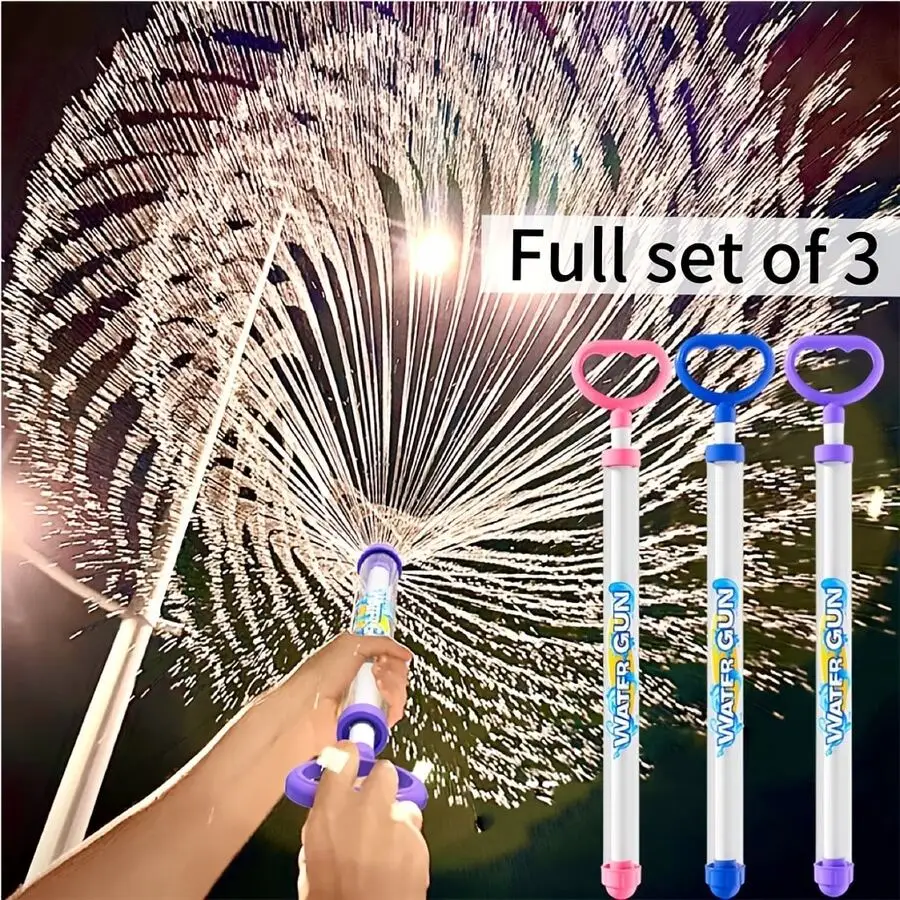1pc/3pcs 38cm Summer Kids Squirt Water Gun Toy, Children Water Gun Toy, Pool Toy, Beach Toy, Garden Toy, Water Toy, Outdoor Water Play Toy, Summer Pool Toy, Beach Party Game Prop, Pool Water Fight, Photo Prop, Birthday Gift
1pc/3pcs 38cm Summer Kids Squirt Water Gun Toy, Children Water Gun Toy, Pool Toy, Beach Toy, Garden Toy, Water Toy, Outdoor Water Play Toy, Summer Pool Toy, Beach Party Game Prop, Pool Water Fight, Photo Prop, Birthday Gift
