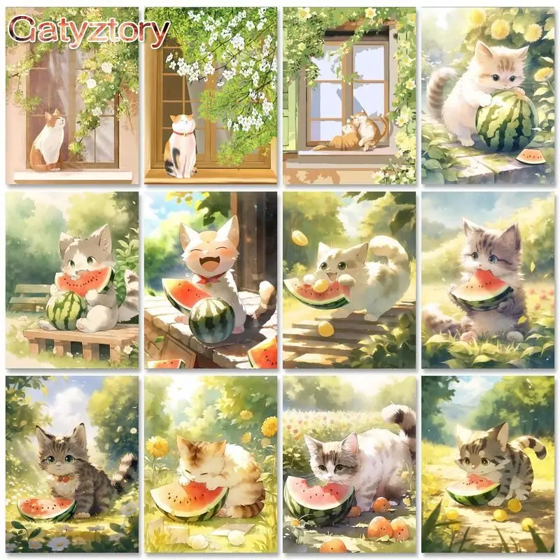 GATYZTORY 60x75cm Oil Painting By Numbers Cat Animals Paint By Numbers On Canvas Animals Watercolor Home Decor
GATYZTORY 60x75cm Oil Painting By Numbers Cat Animals Paint By Numbers On Canvas Animals Watercolor Home Decor