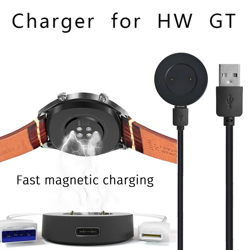 Replacement Charger For Huawei Watch GT/GT2/GT2e/GT Sport Honor Watch Magic/Magic 2/GS Pro USB Charger Smart Watch Charger Cable
Replacement Charger For Huawei Watch GT/GT2/GT2e/GT Sport Honor Watch Magic/Magic 2/GS Pro USB Charger Smart Watch Charger Cable
