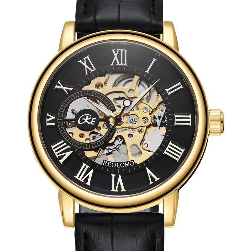 Watch Men's high-end Light Luxury Hollowed out fully automatic mechanical leather strap for male fashion Clock Watches gift
Watch Men's high-end Light Luxury Hollowed out fully automatic mechanical leather strap for male fashion Clock Watches gift
