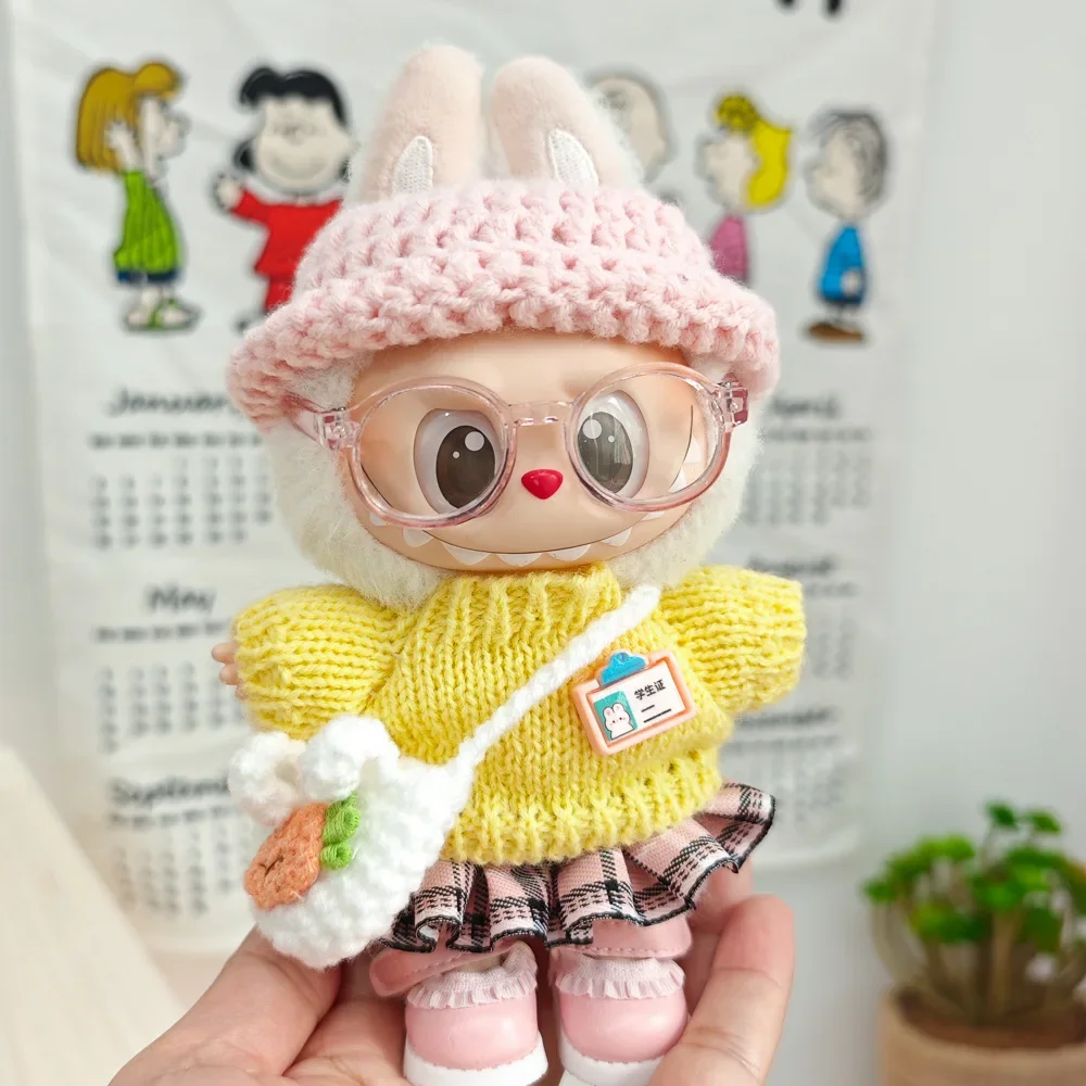 Мини-кукольная одежда, аксессуары для корейки Kpop Exo 15-17 см Labubu V1 V2 10 см, хлопковая кукла, свитер, шляпа, комплект ранцев, одежда
Мини-кукольная одежда, аксессуары для корейки Kpop Exo 15-17 см Labubu V1 V2 10 см, хлопковая кукла, свитер, шляпа, комплект ранцев, одежда