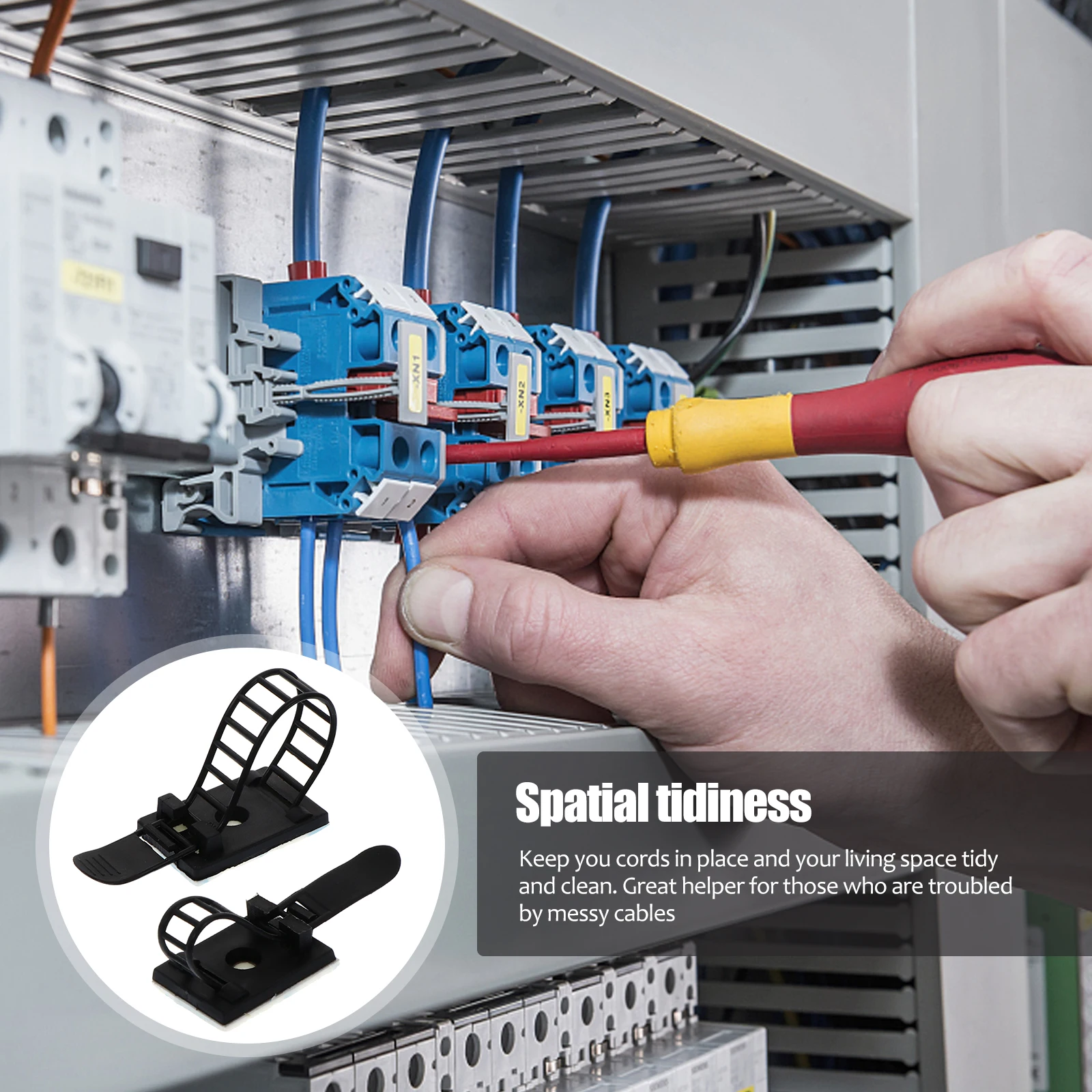 50 Pcs Nylon Cable Ties Self Adhesive Clips High Quality Toughness Wear Heat Resistance Adjustable Wire ganizer Electric Plastic
50 Pcs Nylon Cable Ties Self Adhesive Clips High Quality Toughness Wear Heat Resistance Adjustable Wire ganizer Electric Plastic