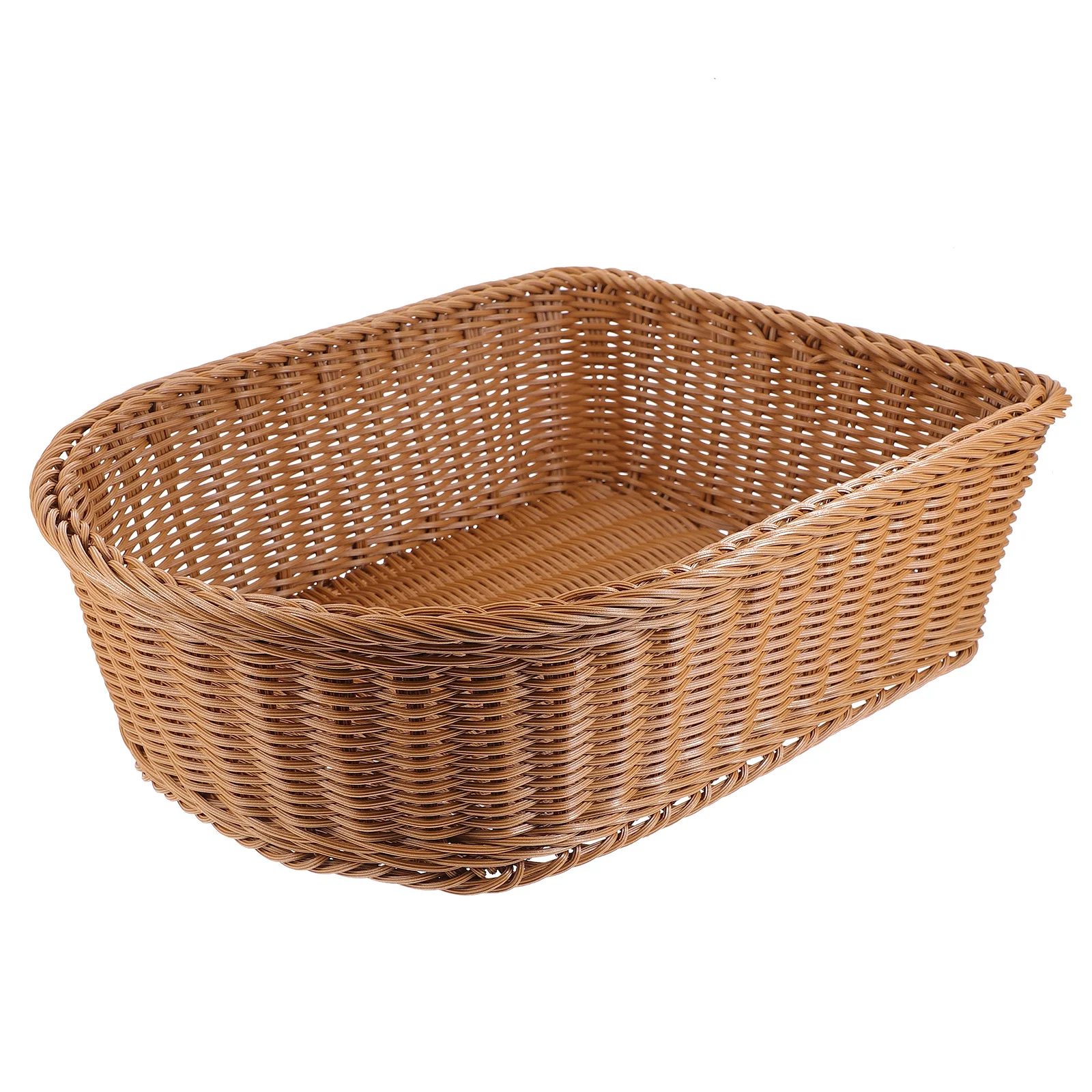 Woven Basket Imitation Rattan Storage Organizer Decorative Sundries Storage Box Organizer Desktop Holder 
Woven Basket Imitation Rattan Storage Organizer Decorative Sundries Storage Box Organizer Desktop Holder