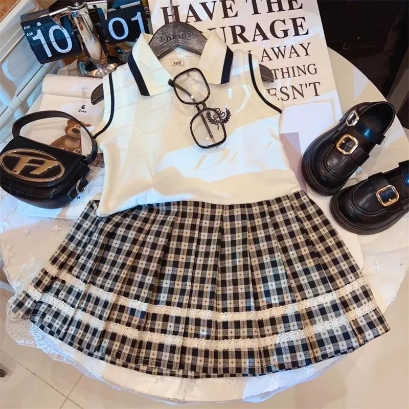 TOY-2025Summer New Girls' Sleeveless Patchwork Dress Sweet Stylish Doll Collar Vest Dress Plaid Princess Dress
TOY-2025Summer New Girls' Sleeveless Patchwork Dress Sweet Stylish Doll Collar Vest Dress Plaid Princess Dress