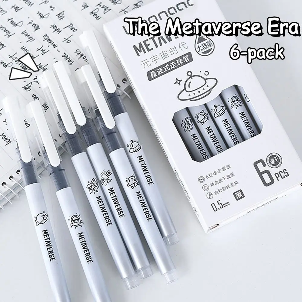 6pcs Creative Quick-Drying Ink Liquid Ink Pen Writes Smoothly Signature Pen Gel Pen 0.5mm Nib Neutral Pen School Office
6pcs Creative Quick-Drying Ink Liquid Ink Pen Writes Smoothly Signature Pen Gel Pen 0.5mm Nib Neutral Pen School Office