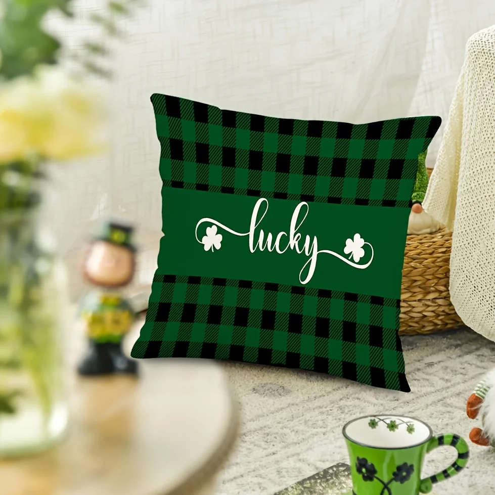 Декоративная подушка Lucky Clover в клетку — идеально подходит для уютного, химерного домашнего декора — мягкая, стильная подушка для любой комнаты или дивана
Декоративная подушка Lucky Clover в клетку — идеально подходит для уютного, химерного домашнего декора — мягкая, стильная подушка для любой комнаты или дивана