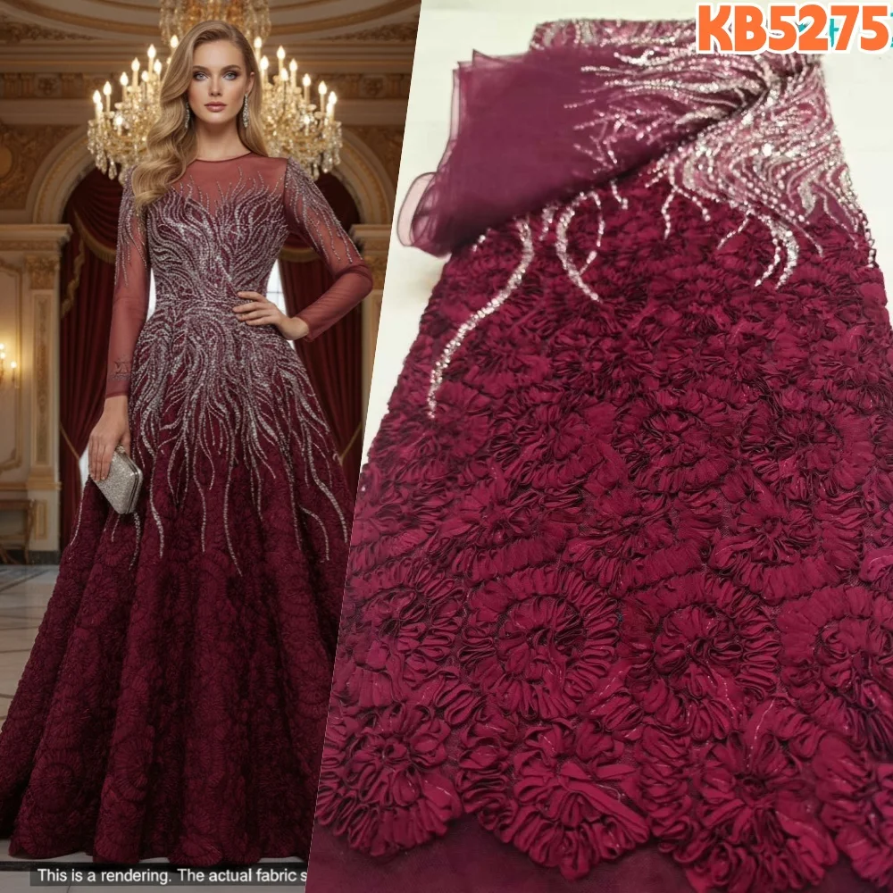 2026 High Quality African Beaded Lace Fabric Nigerian Sequence Tulle Lace Embroidered Lace For Wedding Gowning Dress KB5275
2026 High Quality African Beaded Lace Fabric Nigerian Sequence Tulle Lace Embroidered Lace For Wedding Gowning Dress KB5275