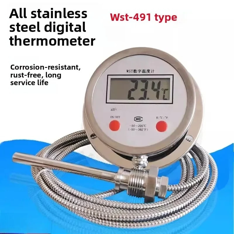 304 Stainless Steel Digital – WST491 High Precision with Acid-Resistant Probe