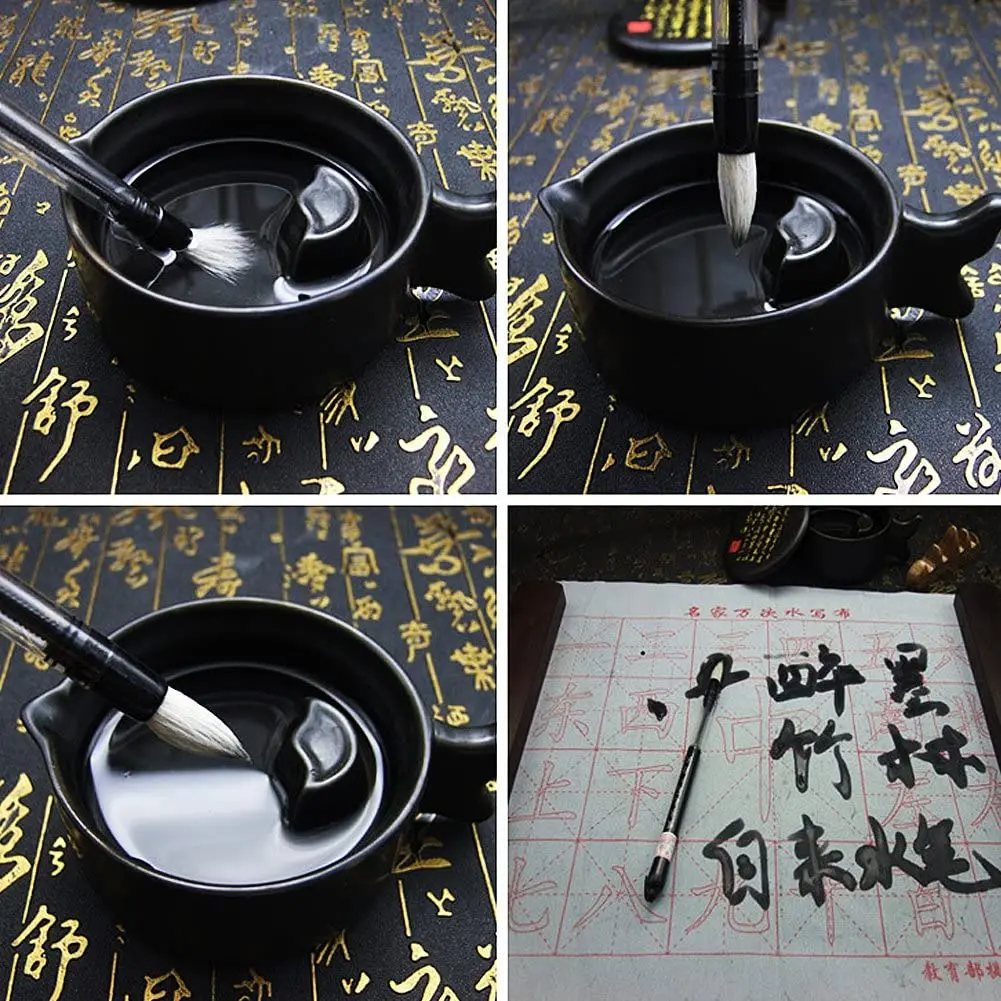 6 Pcs Piston Water Brush Chinese Japanese Calligraphy Pen Adjustable Piston (S+M+L), White And Brown Brush Head Pen
6 Pcs Piston Water Brush Chinese Japanese Calligraphy Pen Adjustable Piston (S+M+L), White And Brown Brush Head Pen