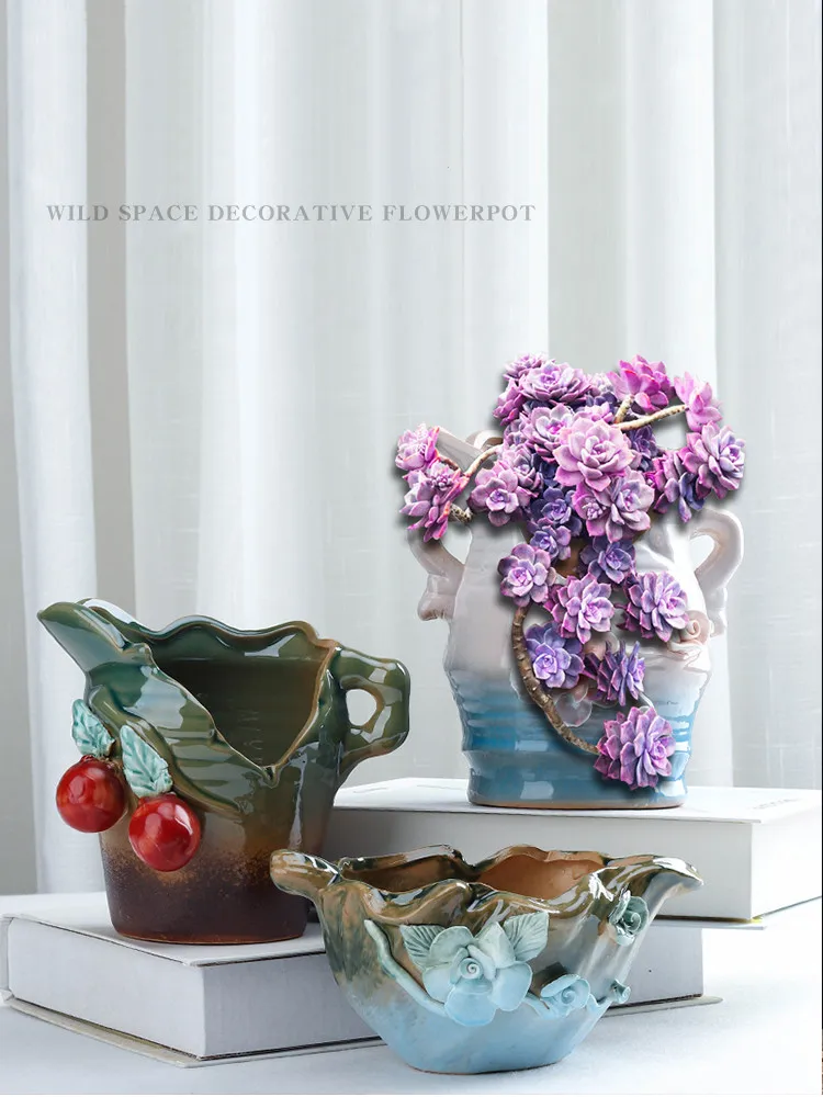 Plant Pot Creatieve Keramische Bloempot Variabele Flow Handed Voor Thuis Kamer Kantoor Seedsplant Bonsai Zonder Vegetatie
Plant Pot Creatieve Keramische Bloempot Variabele Flow Handed Voor Thuis Kamer Kantoor Seedsplant Bonsai Zonder Vegetatie