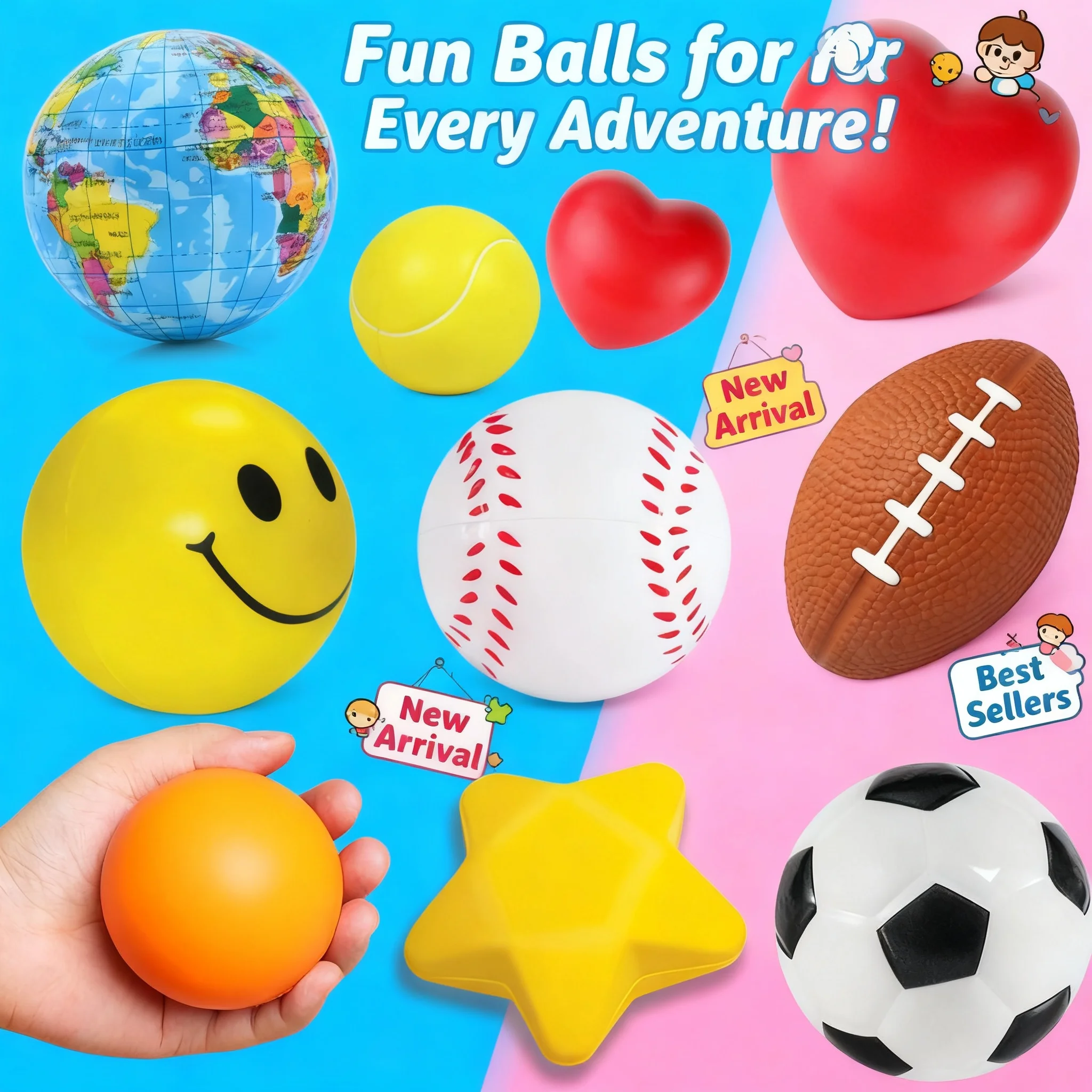 Hand Therapy Stress Ball Squeeze Fidget Toy Relaxing Gadget Funny Gift Pelota Antiestrés Para Manos игрушка антистресс
Hand Therapy Stress Ball Squeeze Fidget Toy Relaxing Gadget Funny Gift Pelota Antiestrés Para Manos игрушка антистресс