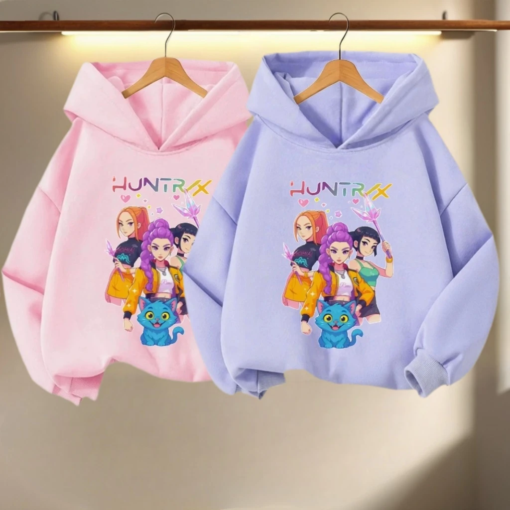 Kids' Huntrix KPOP Hoodie Girl Group+Blue Cat Design Casual Hooded Sweatshirt Hot Sales Baby Boys Girls Autumn Clothing Knit Top
Kids' Huntrix KPOP Hoodie Girl Group+Blue Cat Design Casual Hooded Sweatshirt Hot Sales Baby Boys Girls Autumn Clothing Knit Top