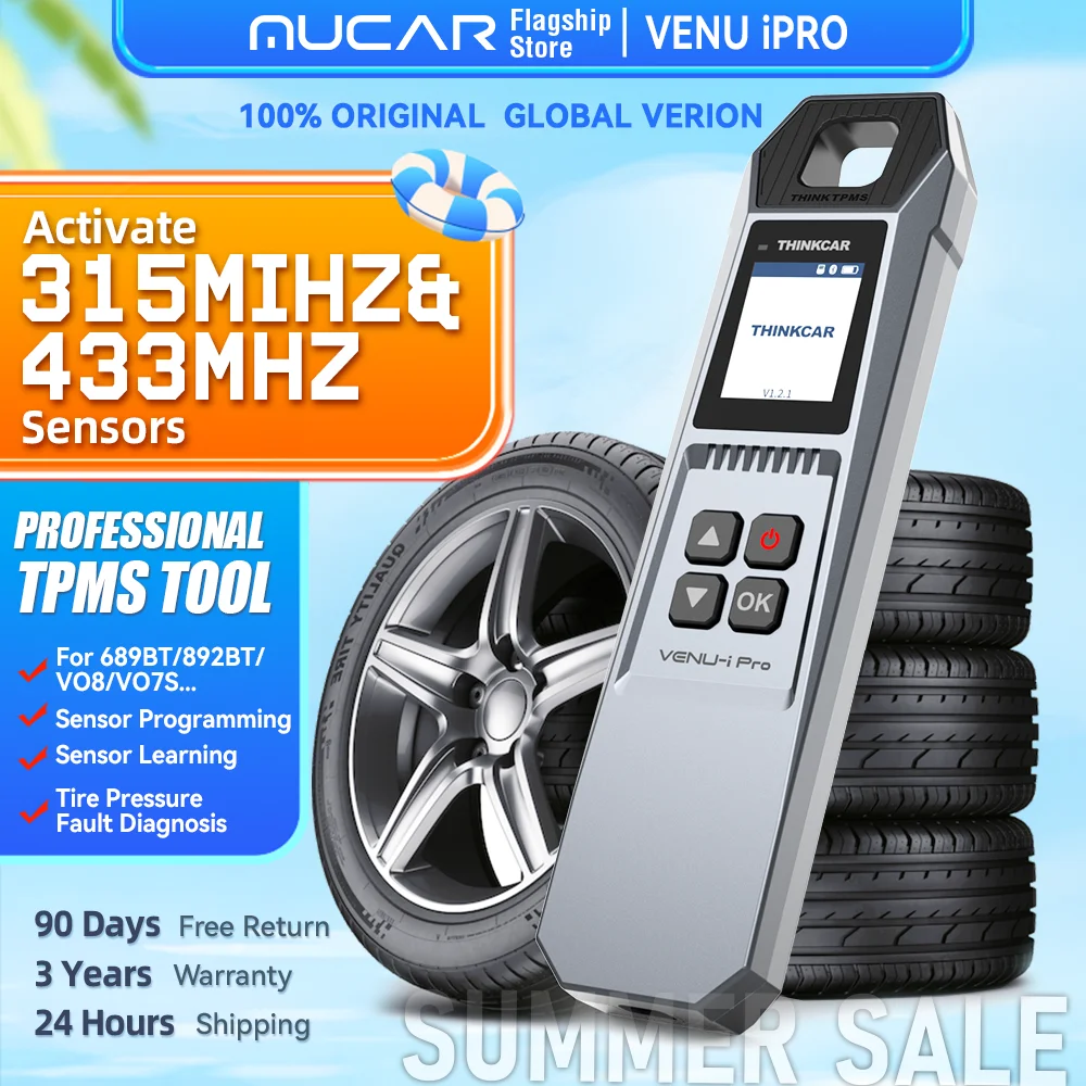 THINKCAR VENU iPRO Car Tire Pressure Diagnose Tool Automotive TPMS Sensor Programming Learning Activator For MUCAR 892BT 689BT
THINKCAR VENU iPRO Car Tire Pressure Diagnose Tool Automotive TPMS Sensor Programming Learning Activator For MUCAR 892BT 689BT