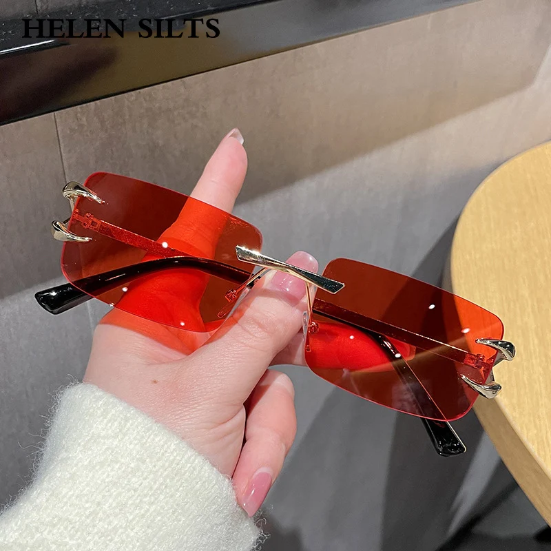 Luxury Brand Designer Square Rimless Sunglasses Women Vintage Fashion Trendy Sun Glasses For Punk Men Shades UV400
Luxury Brand Designer Square Rimless Sunglasses Women Vintage Fashion Trendy Sun Glasses For Punk Men Shades UV400