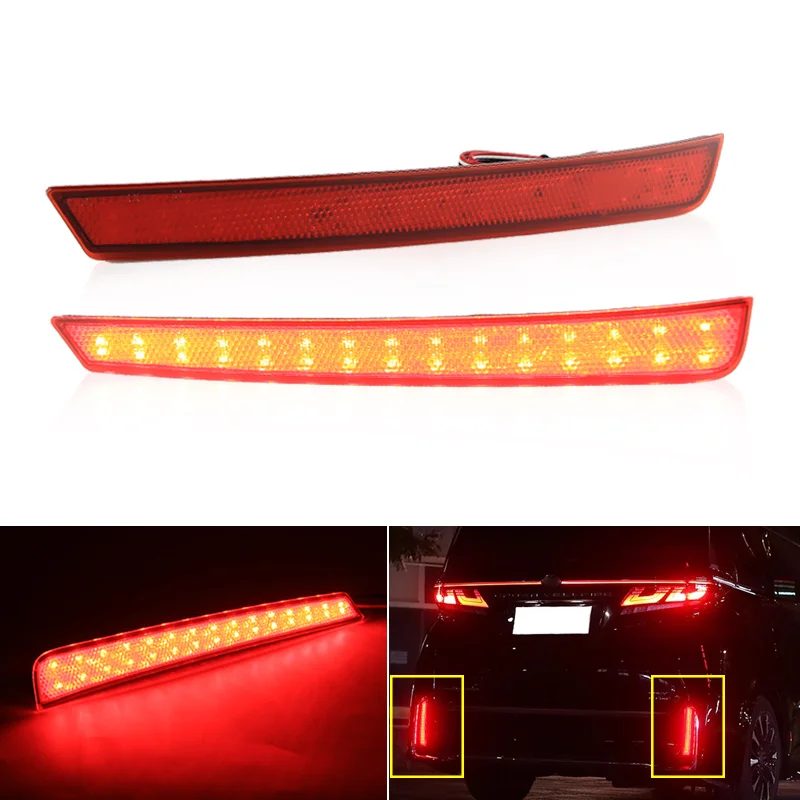 1Set Red LED Car Rear Bumper Reflector Tail Brake Light For Toyota Vellfire 40 Series 2024 Fog Lamp Brake Stop Warning Light
1Set Red LED Car Rear Bumper Reflector Tail Brake Light For Toyota Vellfire 40 Series 2024 Fog Lamp Brake Stop Warning Light